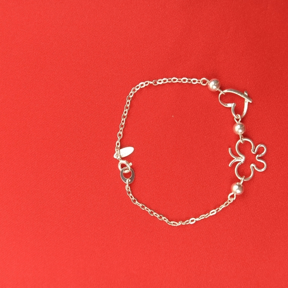 Sterling Silver Butterfly Charm 925 Link Ladys Bracelet Women Fancy Elegant Gift - Picture 12 of 12